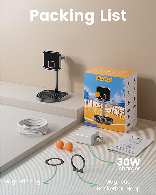 Magnetic 3-in-1 Wireless Charging Stand