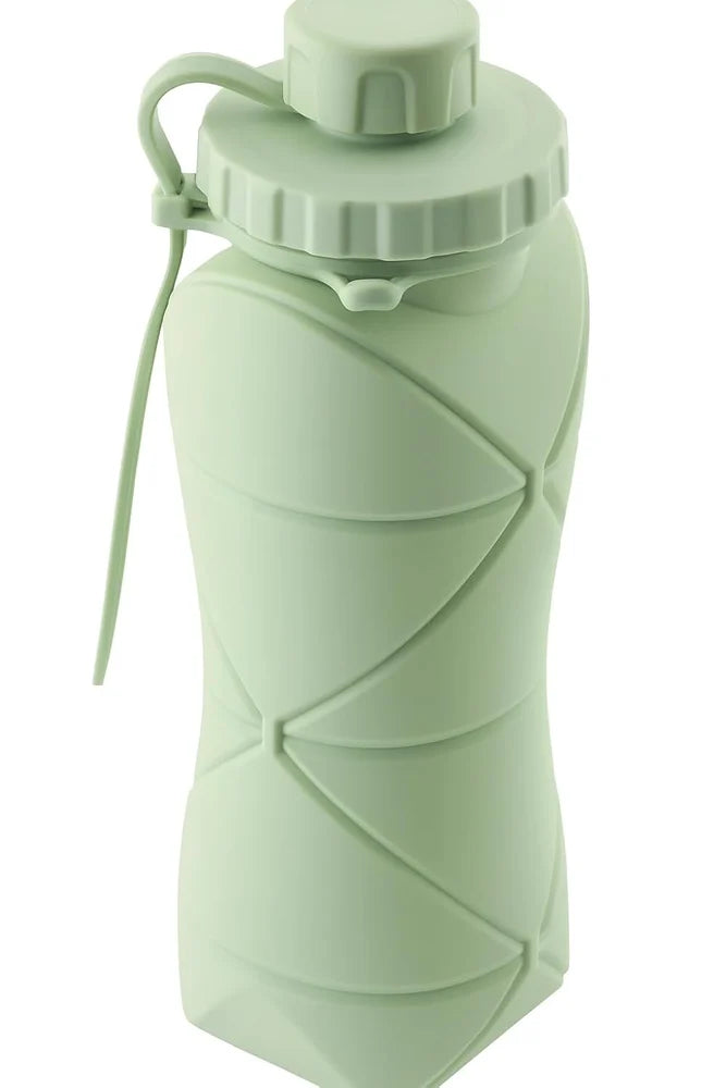 FOLDABLE SILICONE WATER BOTTLE Collapsible · 600ml · Food-Grade Silicone Bottle