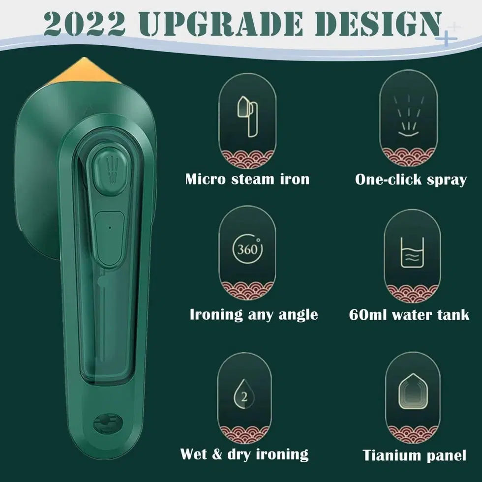 Portable Mini Iron Travel Steamer for Clothes Handheld Press
