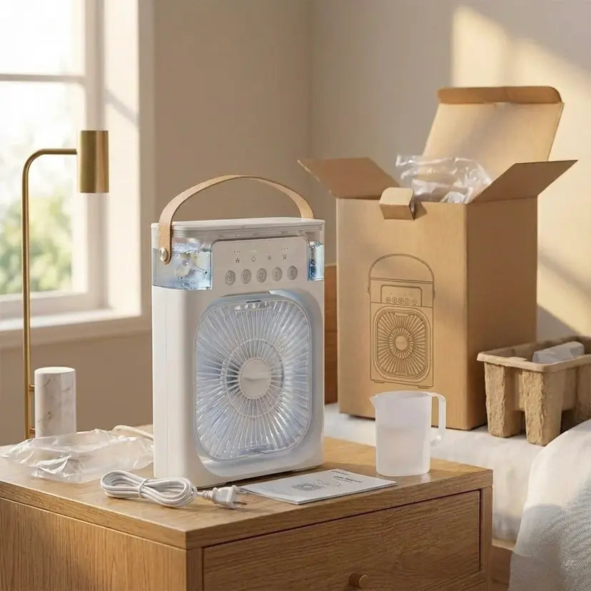 Portable Mini Air Cooler — 3-in-1 Fan