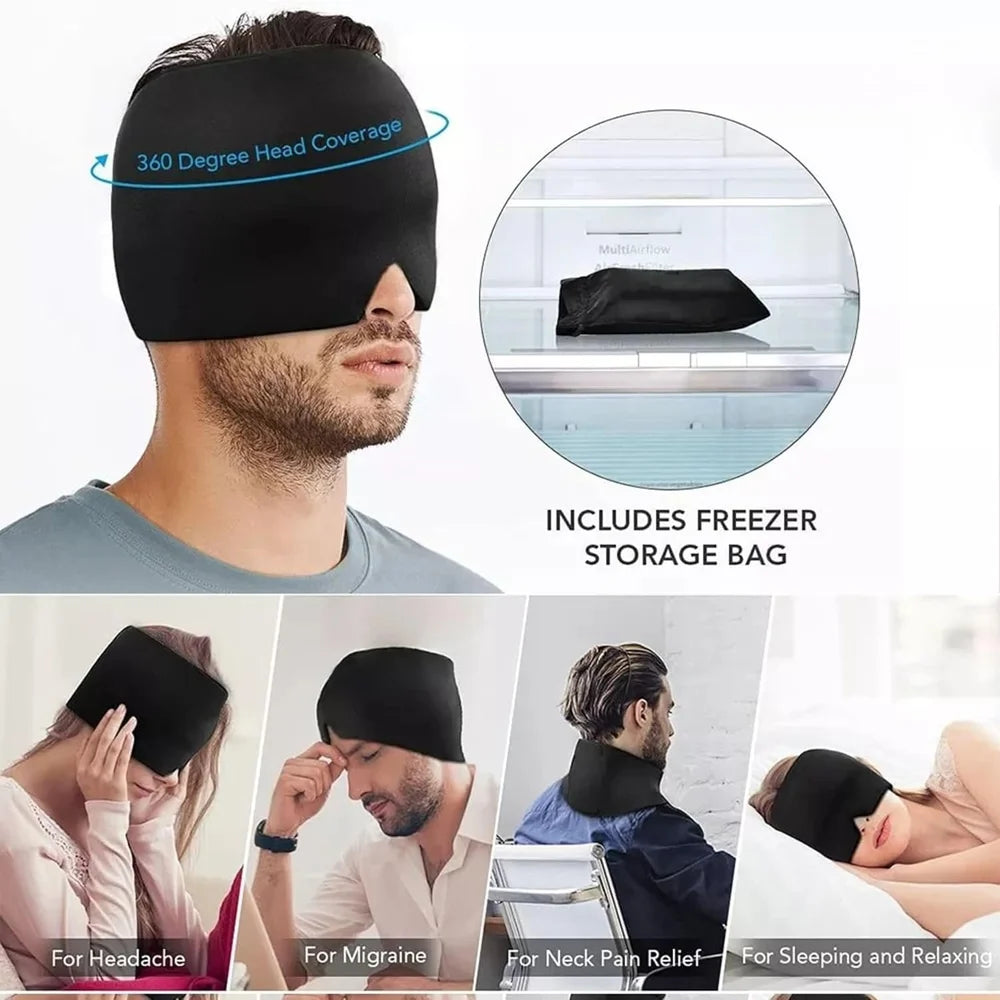 Headache & Migraine Relief Cap – Hot & Cold Therapy