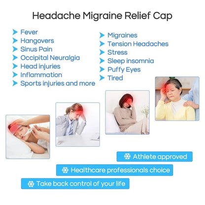 Headache & Migraine Relief Cap – Hot & Cold Therapy